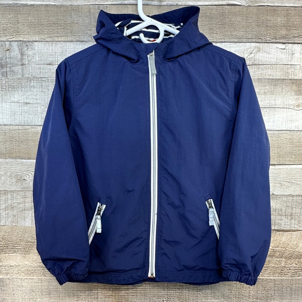 Hanna Andersson Boys Wind at Your Back Anorak Jacket Navy‎ Blue 140 US 10